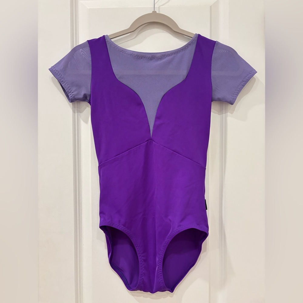 Royale Dancewear Purple Short Sleeves Leotard